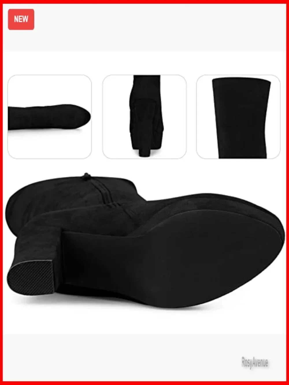 Platform Chunky Heel Over the Knee Thigh High Boots